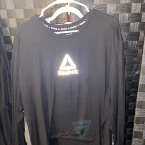 Reebok Black Long Sleeve Tee with Logo